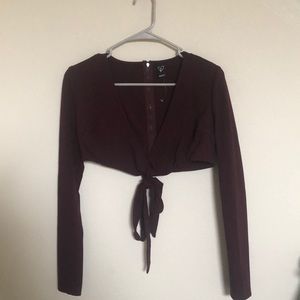 Windsor Long Sleeve Crop Top